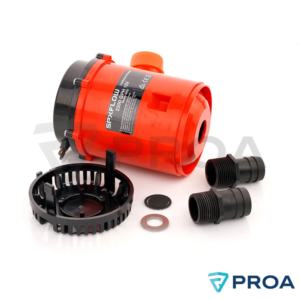 Bomba achique Johnson pump 2200gph 12v desarmada.webp