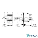 carling Llave ON OFF con testigo y tapa contura dimensiones.webp