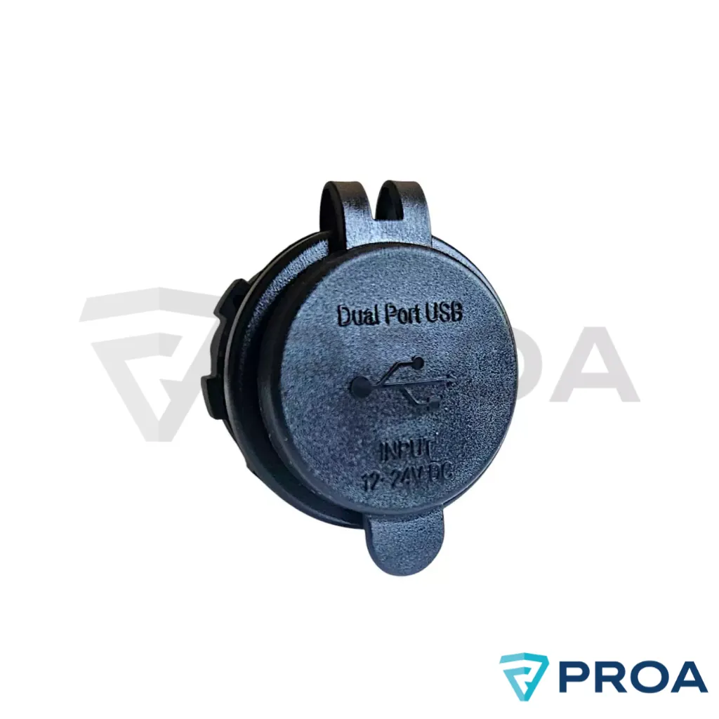 Toma 12V-24V Carga Rapida USB QC 3.0 y micro C QC 4.0 frente.webp