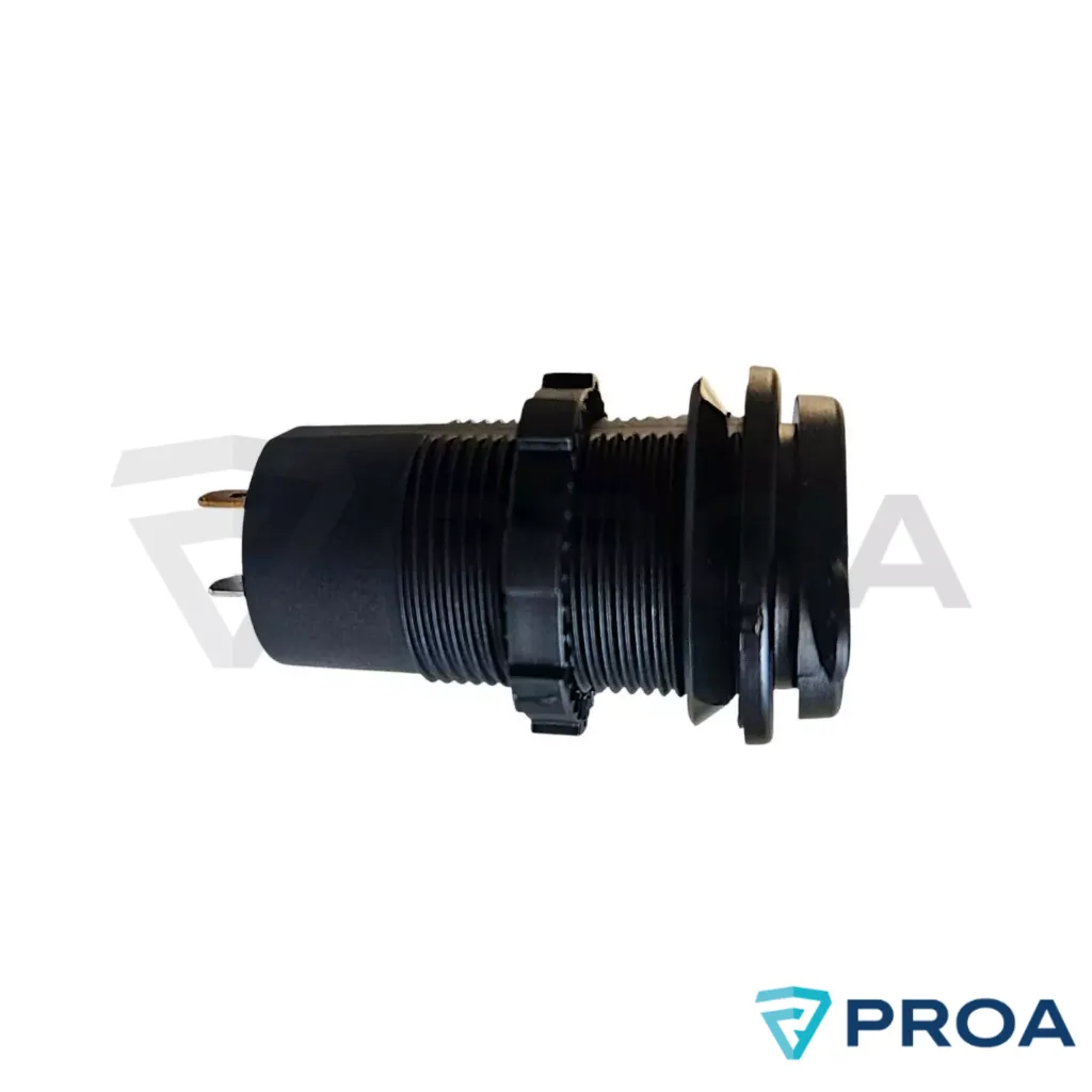 Toma 12V-24V Carga Rapida USB QC 3.0 y micro C QC 4.0 lateral.webp