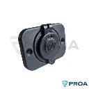 Toma 12 - 24 Volt con tapa estanco frente.webp