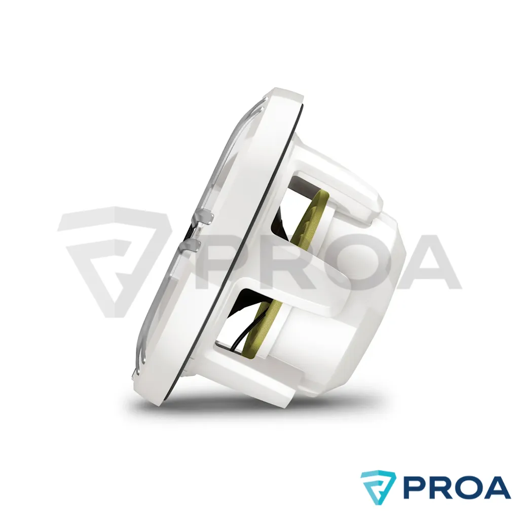 Parlantes Fusion Apollo Led RGB Rejilla Blanca lateral.webp