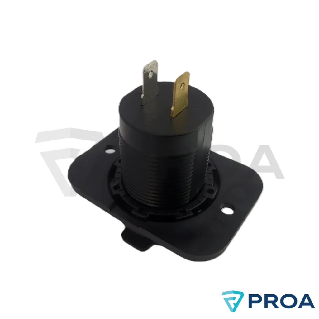 Toma USB y micro C 12-24V carga Rapida Flojumar - Tapa con resorte detras.webp