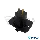 Toma USB y micro C 12-24V carga Rapida Flojumar - Tapa con resorte detras.webp