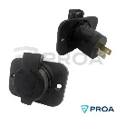 Toma USB y micro C 12-24V carga Rapida Flojumar - Tapa con resorte.webp
