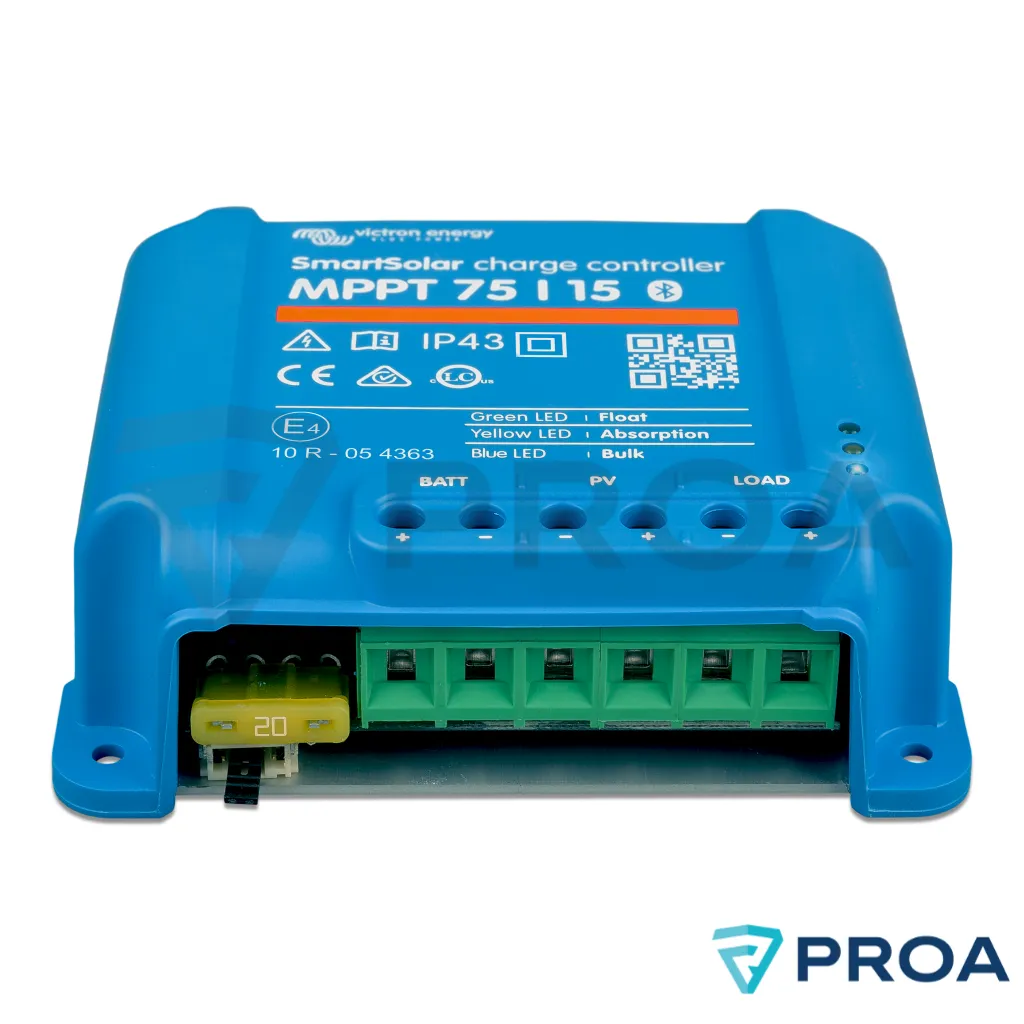 VICTRON ENERGY Regular SmartSolar MPPT 75-15 front.webp