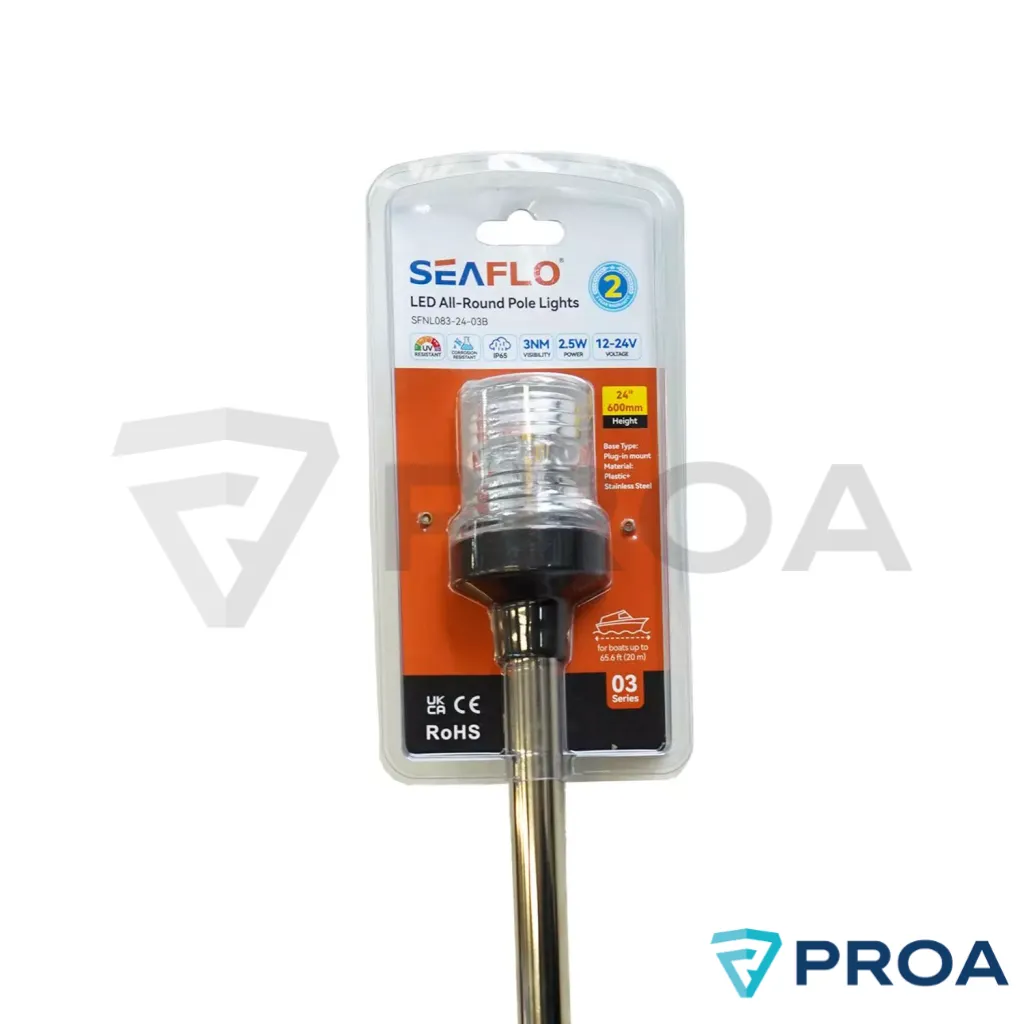 SEAFLO Luz de Fondeo 12-24V Asta 60cm removible 1.webp