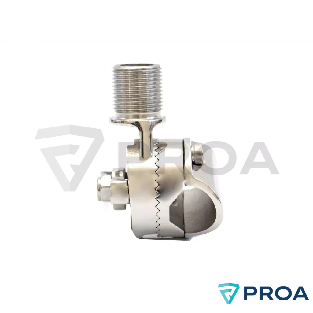 Soporte antena VHF base para caño inoxidable 1.webp