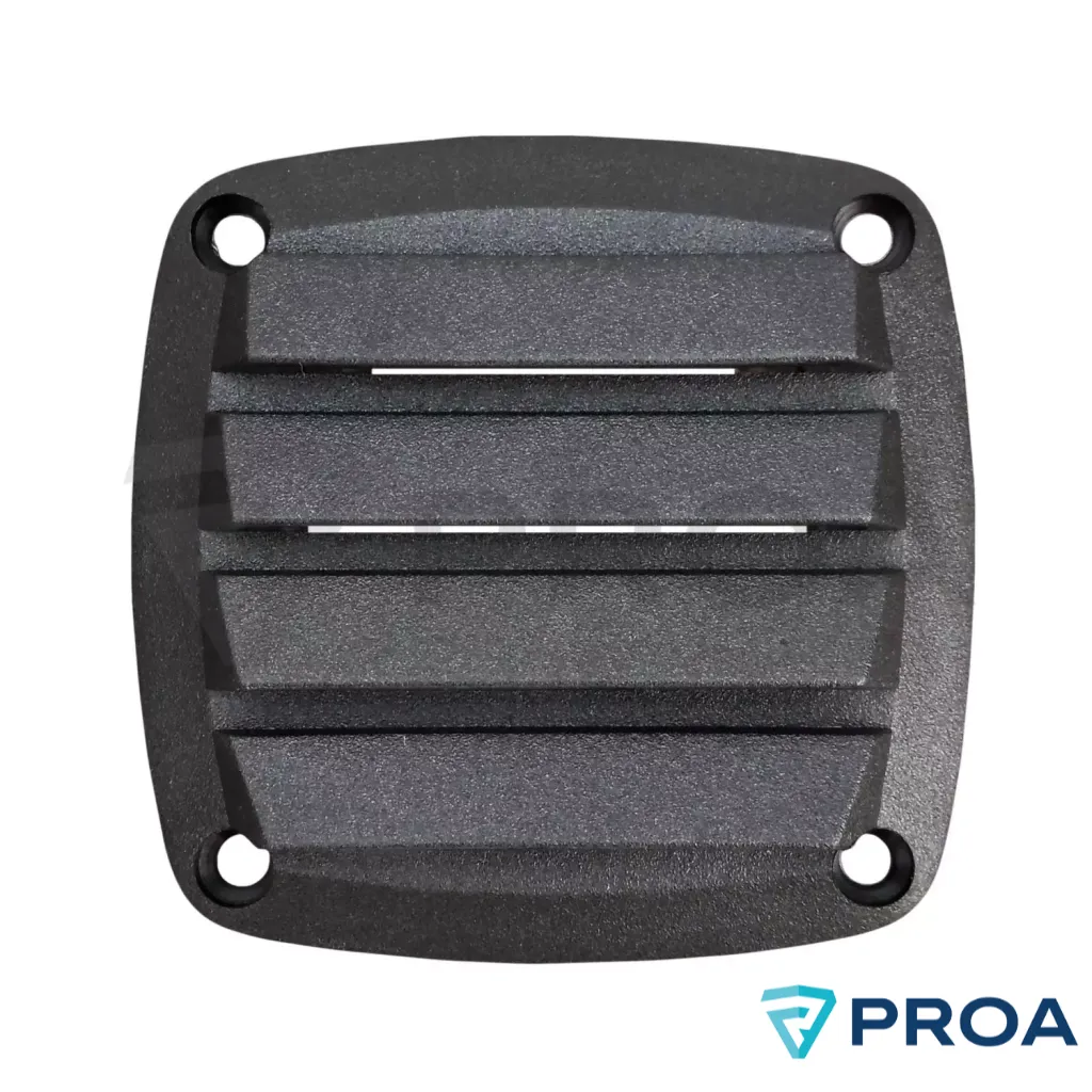Rejilla para manguera Ø 70 - frente 86 x 86mm NEGRA frente.webp