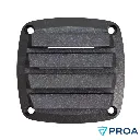 Rejilla para manguera Ø 70 - frente 86 x 86mm NEGRA frente.webp