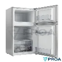 TULK Heladera con freezer 12V - 24V 110 Litros Blanca abierta.webp