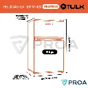 TULK Heladera con freezer 12V - 24V 110 Litros Blanca medidas.webp