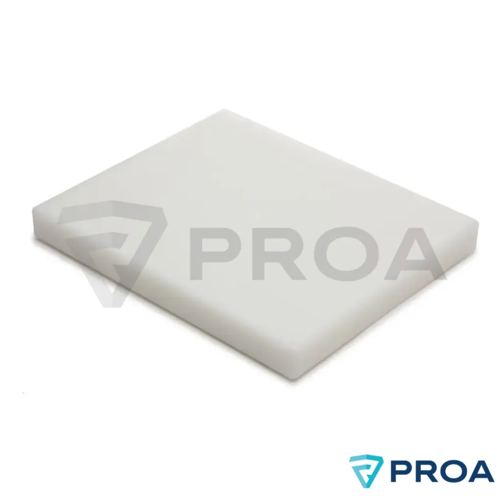 Plancha de polietileno APM de 150 x 300 x 10mm blanco