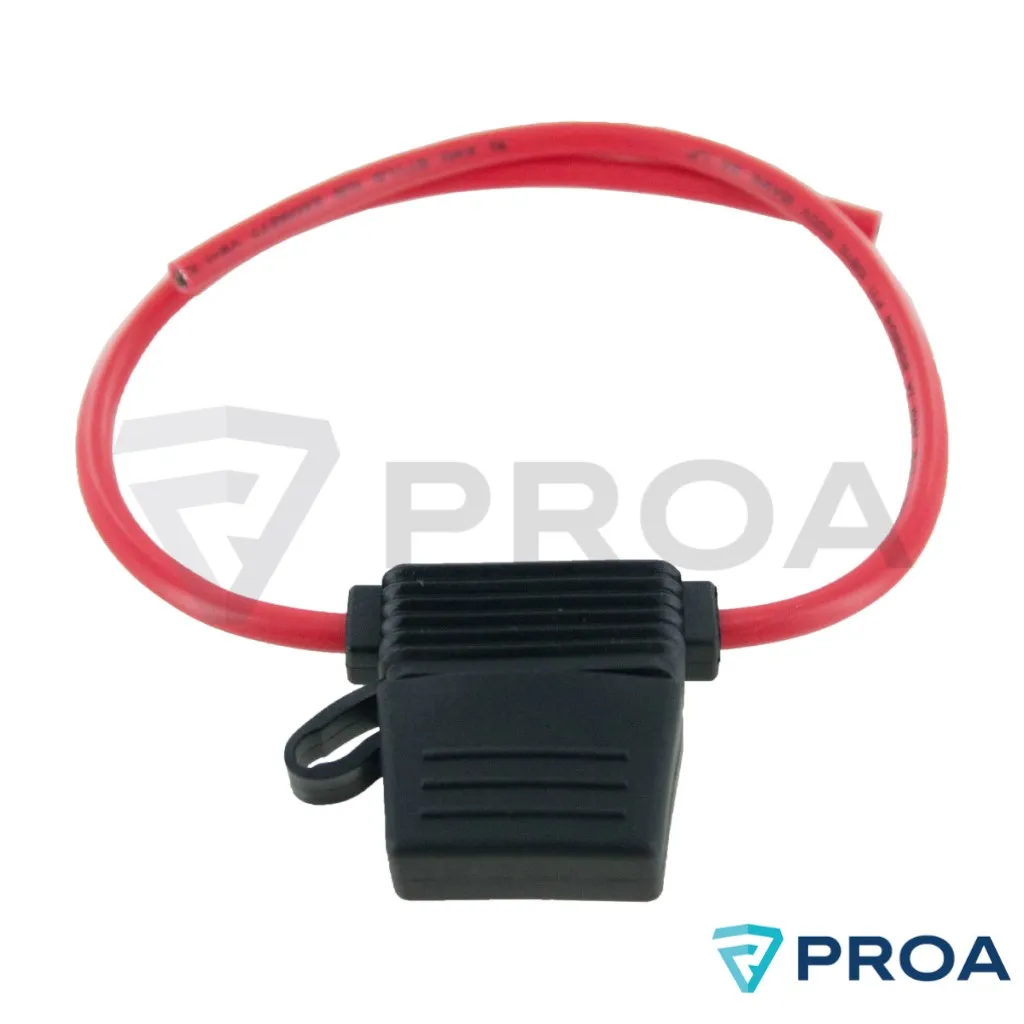 Porta Fusible Ficha Aéreo Estanco cable 12 AWG Cobre Estañado