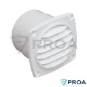 OSSO Rejilla Plastica 92 x 92 mm para Manguera Ø75mm  BLANCA