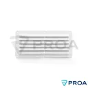OSSO Rejilla PVC Rectangular plana 260 x 125mm BLANCA
