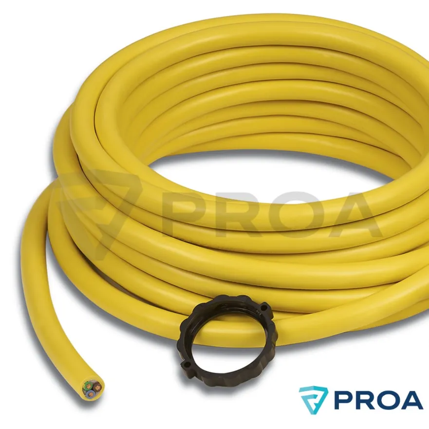MARINCO Cable envainado 3 x 5.26 mm (10AWG) Amarillo