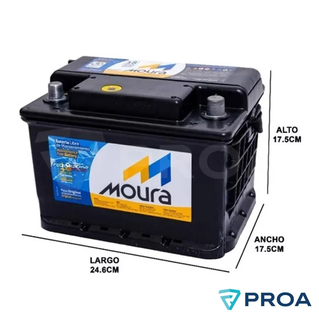 [M-22JD] MOURA Bateria 12 x 50 Ah - CCA 375 A