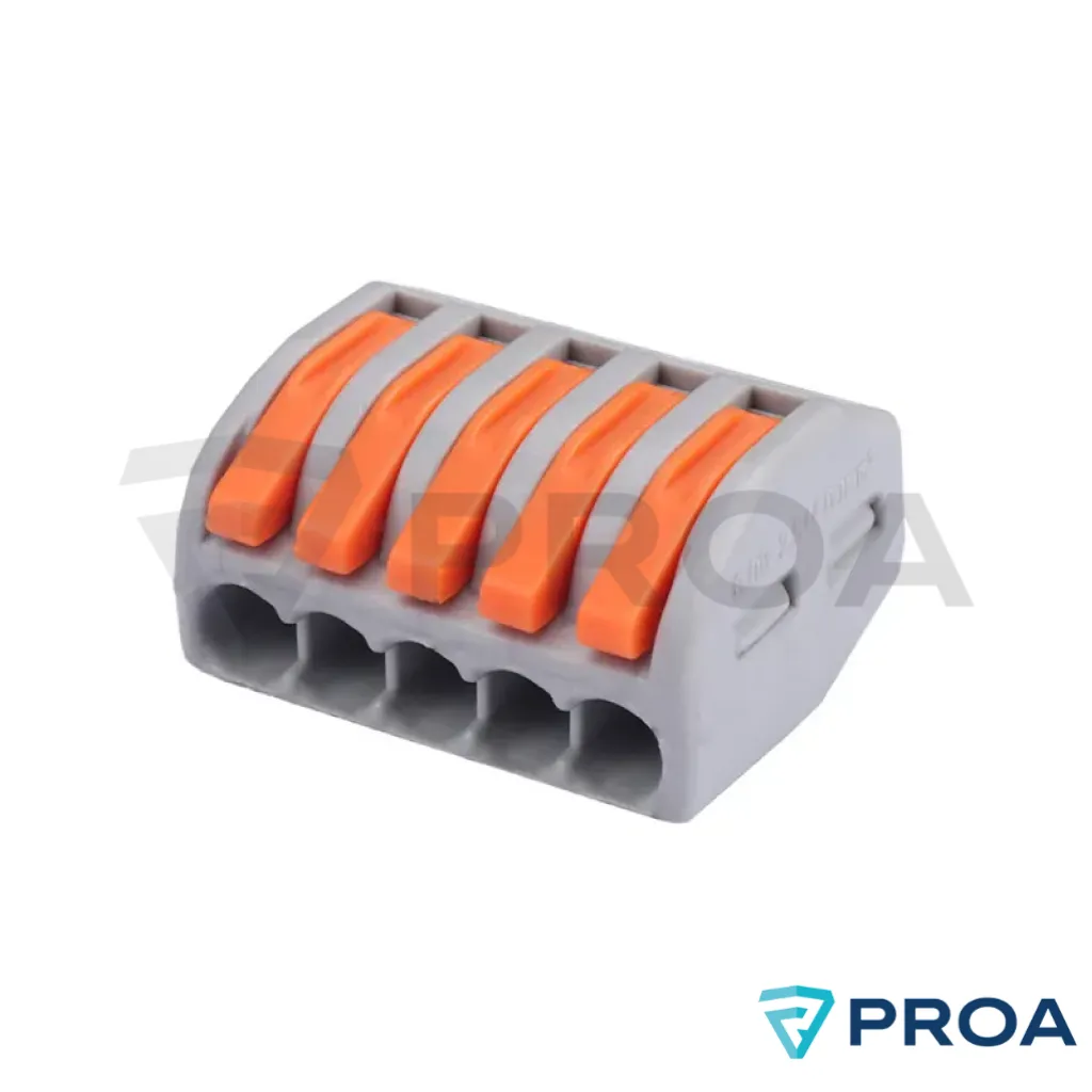 Bornera Conector Empalme aereo Fast Clip 5 Polos