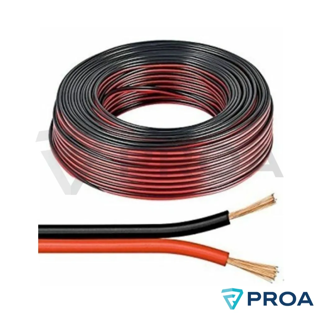Cable paralelo 2 x 1.5mm Rojo / Negro