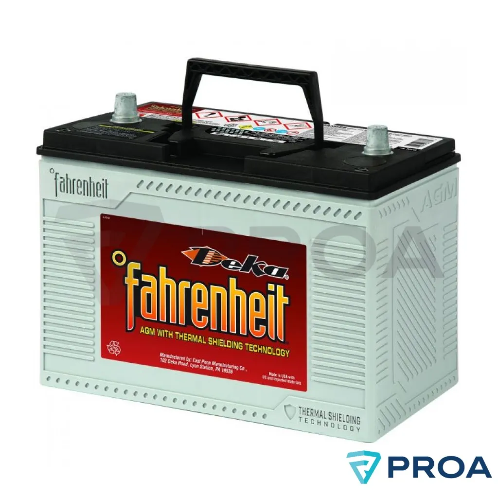 [9F31P] Deka Fahrenheit AGM Bateria 12V sellada regulada por valvula no derramable