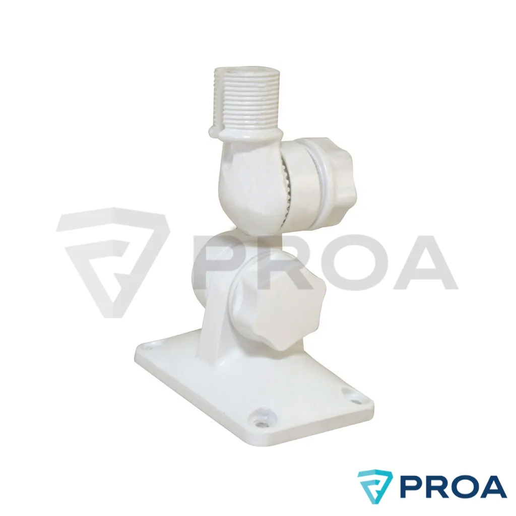 [99657] NUOVA RADE Soporte Base Regulable Antena VHF Blanca