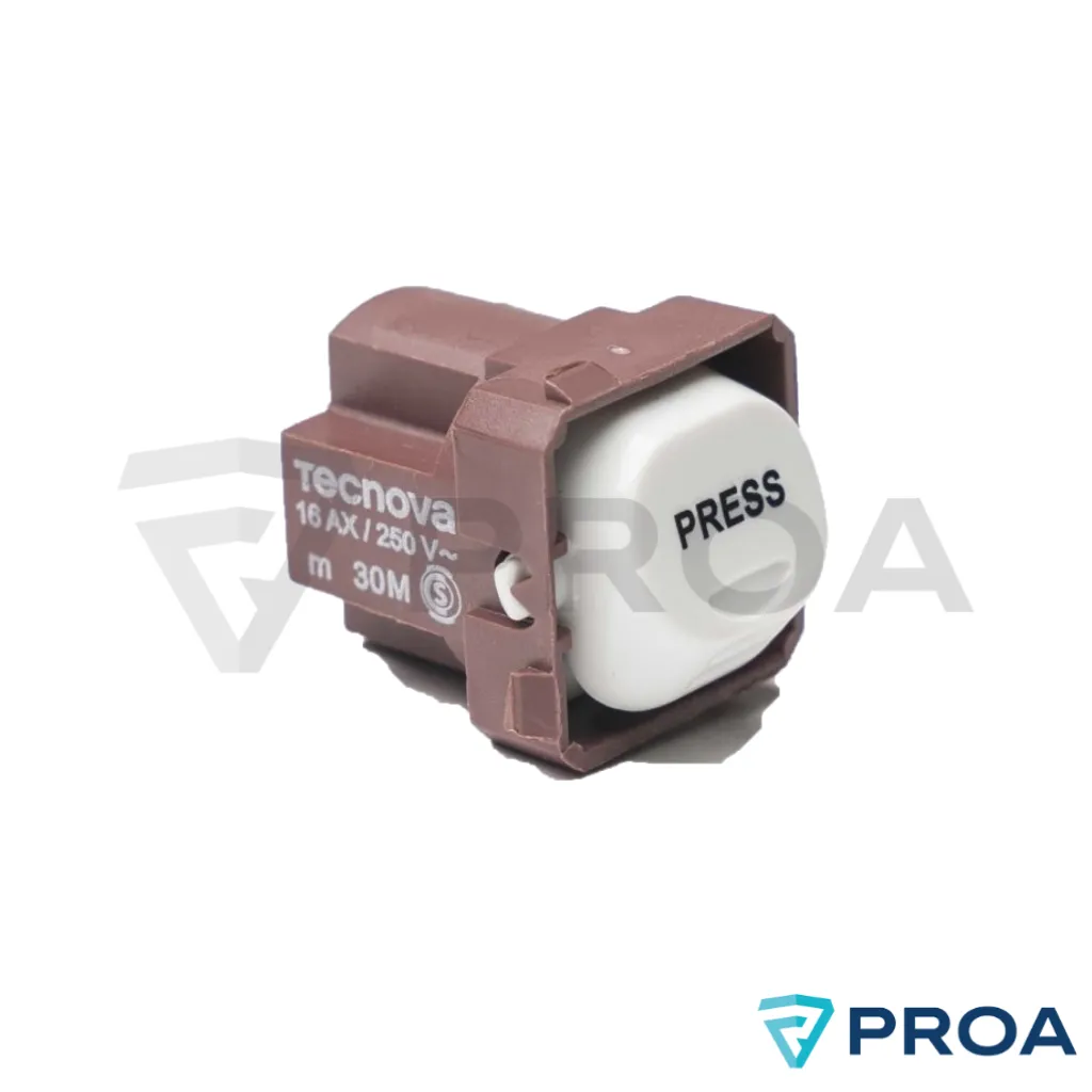 TECNOVA Pulsador Blanco