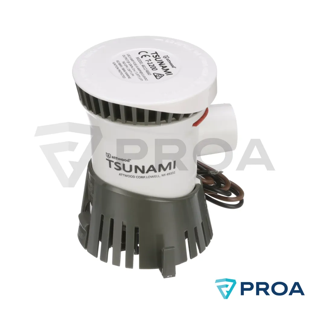 Attwood TSUNAMI Bomba de achique 1200 GPH - 12V