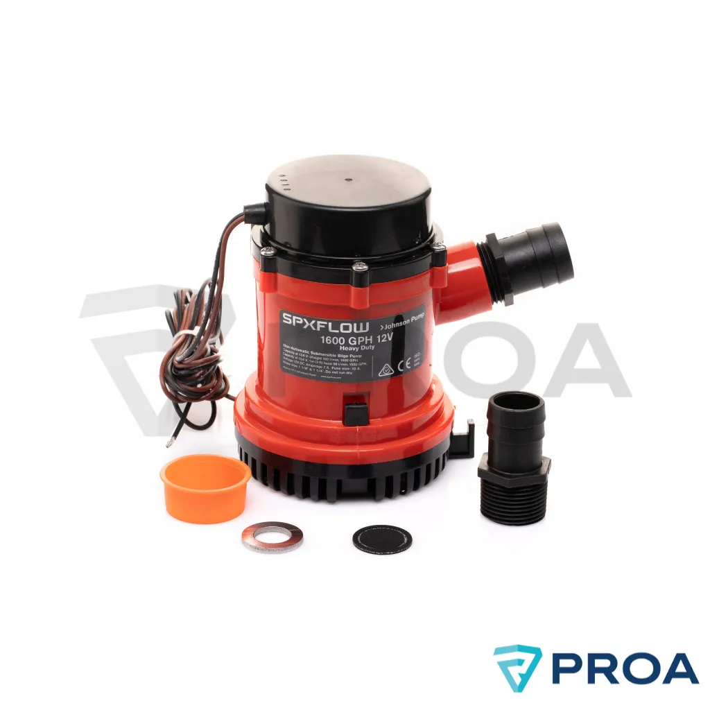 SPXFLOW Johnson Pump Bomba de achique servicio pesado 1600 GPH 12V