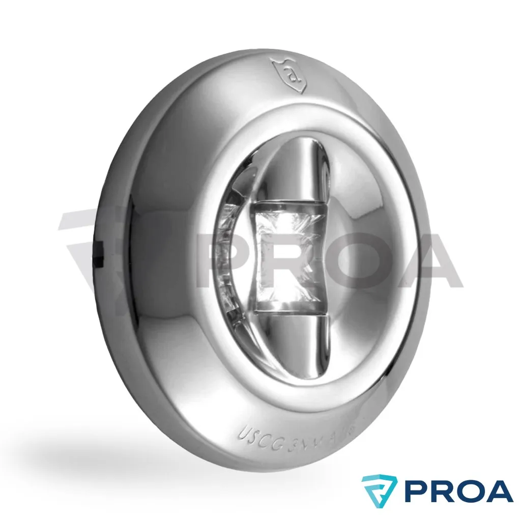 ATTWOOD Luz de popa LED con cobertor INOXIDABLE