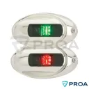 ATTWOOD Luz de banda LED roja y verde el par INOXIDABLE