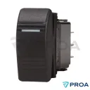 CARLING Pulsador ON-OFF-ON 2 polos con testigo ambar tapa Contura