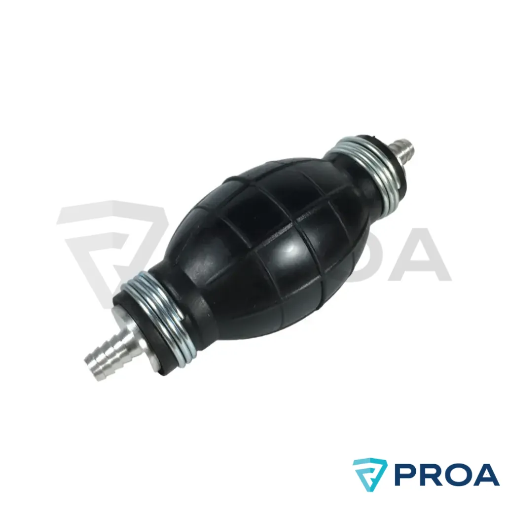 OSSO Perita Cebador Manual de Goma Pico Aluminio 8mm Recto