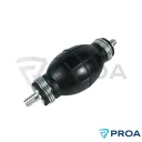 OSSO Perita Cebador Manual de Goma Pico Aluminio 8mm Recto