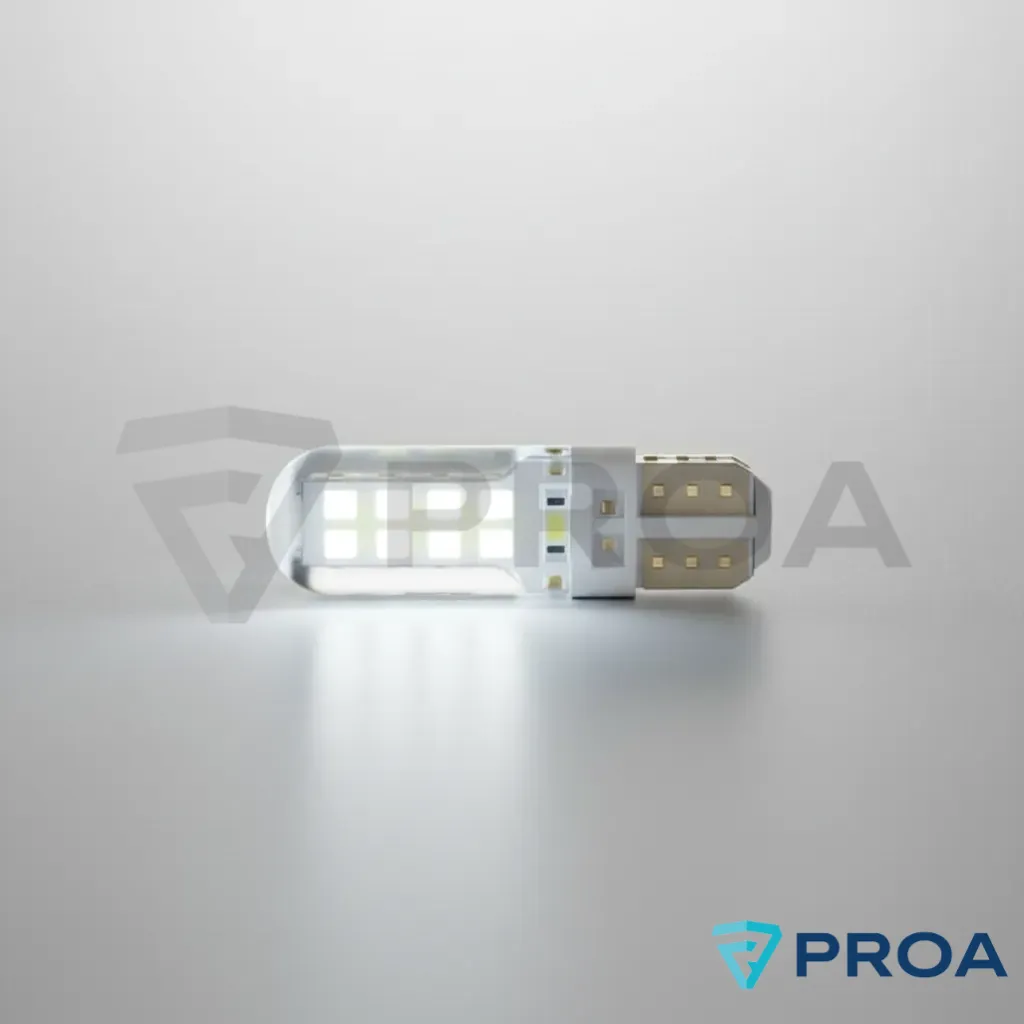 Lampara T10 LED 12V - 5W Led blanco frio 6000K