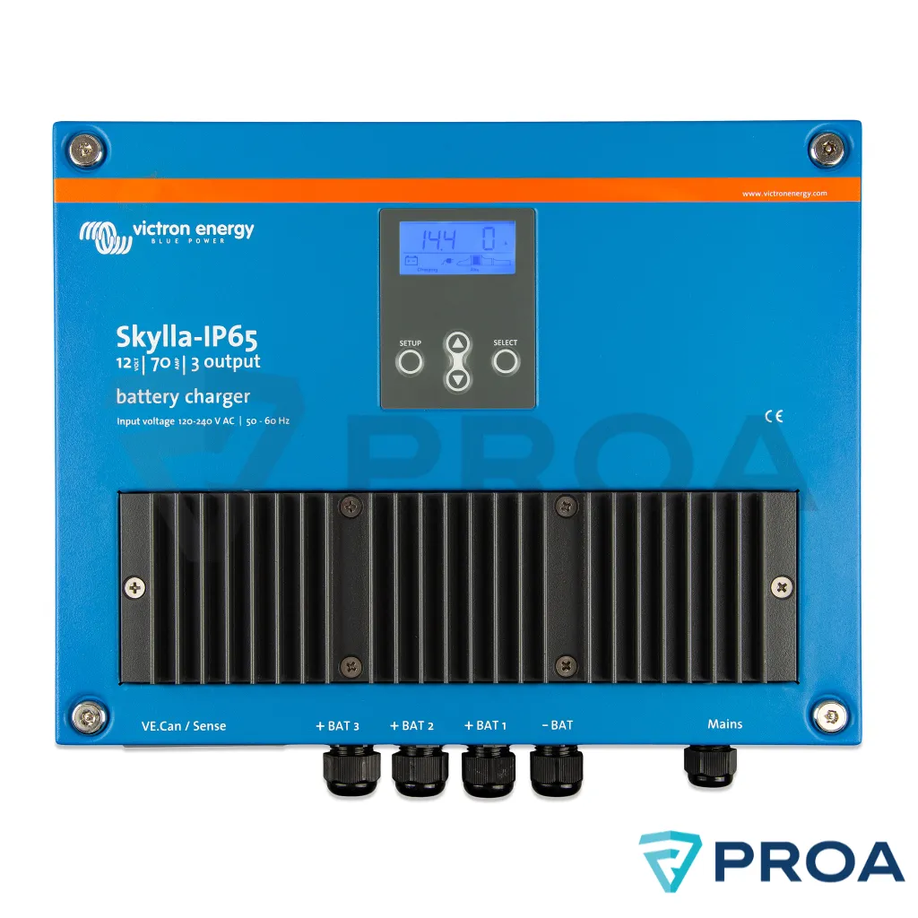 VICTRON ENERGY Cargador de Baterias  Skylla - IP65 12V - 70A (3 salidas + 3A)