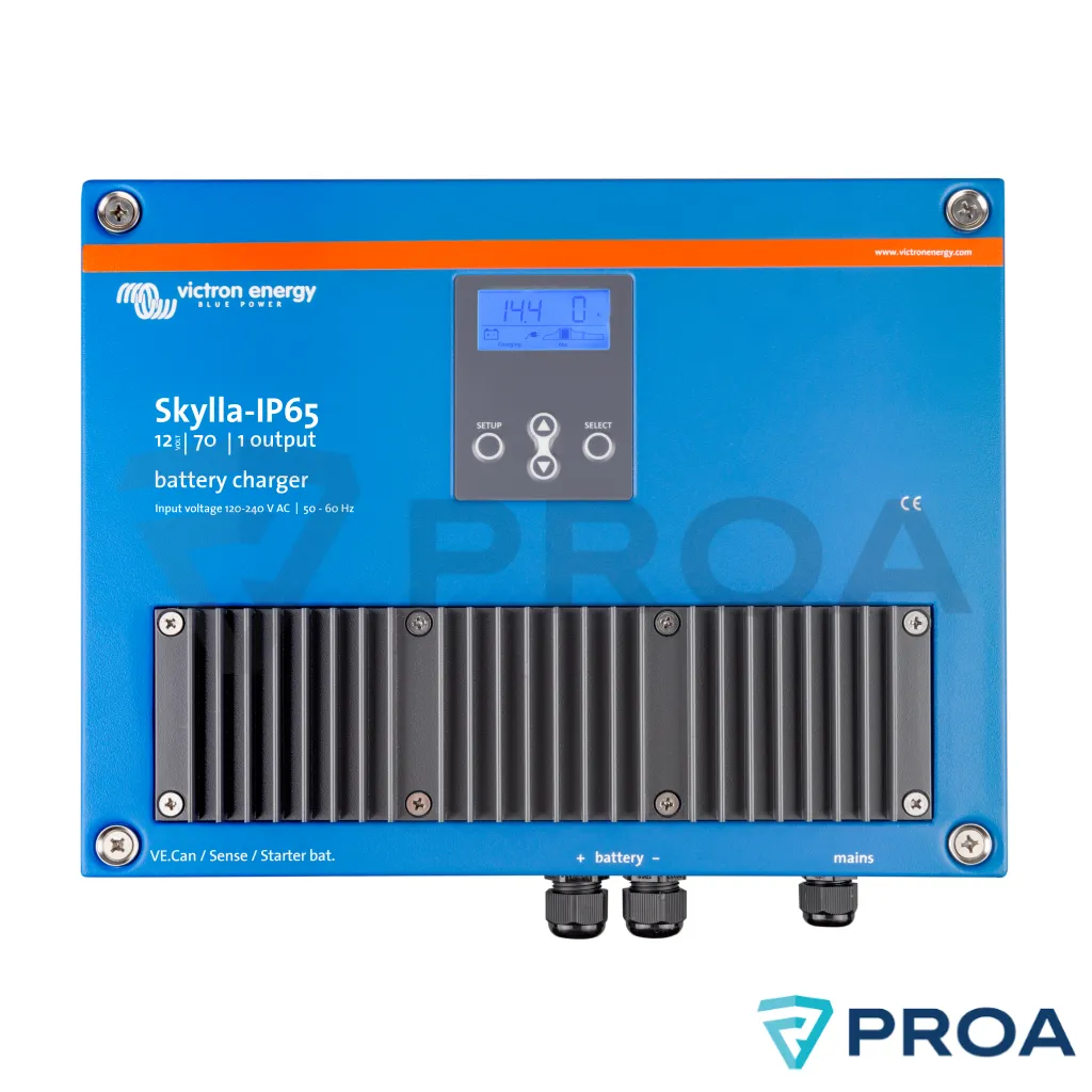 VICTRON ENERGY Cargador de Baterias  Skylla - IP65 12V - 70A (1 salida + 3A)