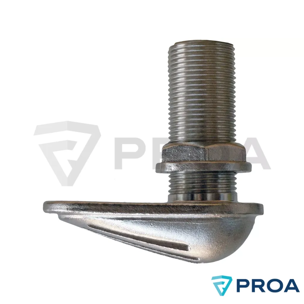 OSSO Toma Pasacasco Inoxidable con rejilla Ø 25mm - 1"