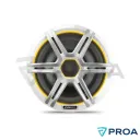 Fusion Apollo Subwoofer Nautico LED RGB de 10" con rejilla deportiva Blanca