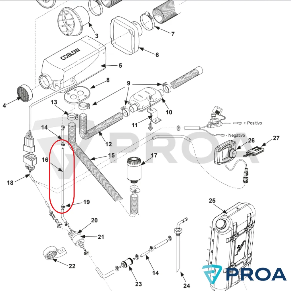 COBLOW Tubo Transparente de Combustible Ø 5 MM