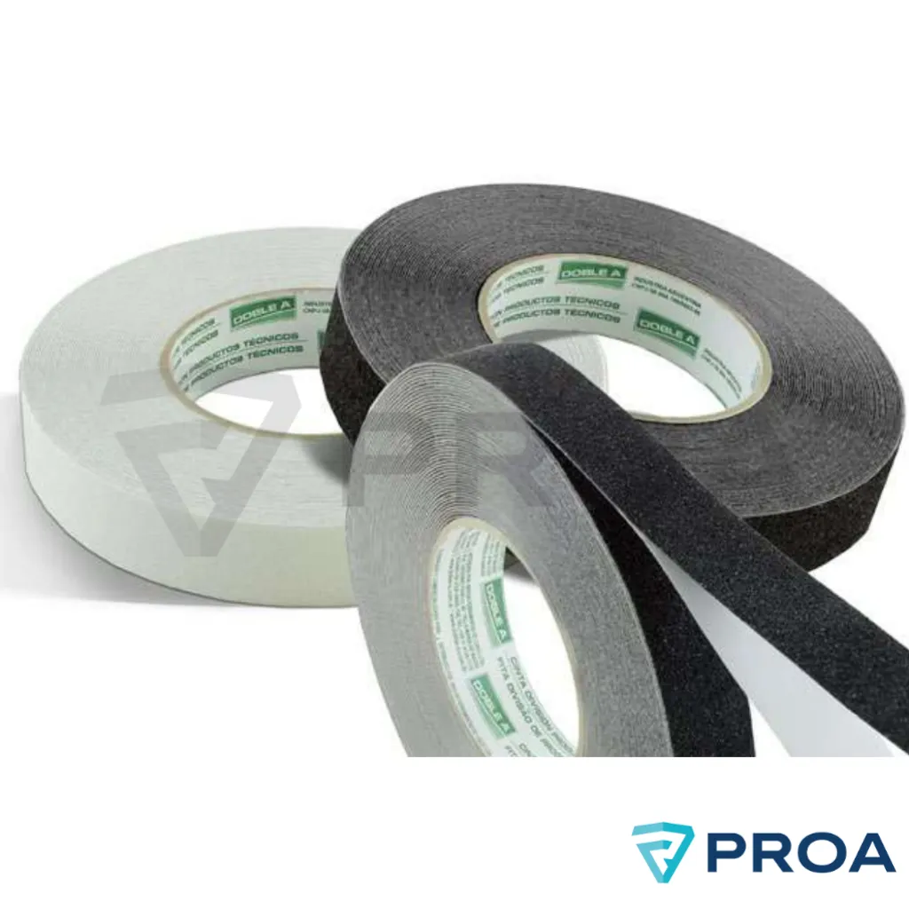 Rollo Antideslizante Adhesivo 25mm x 18mts NEGRO