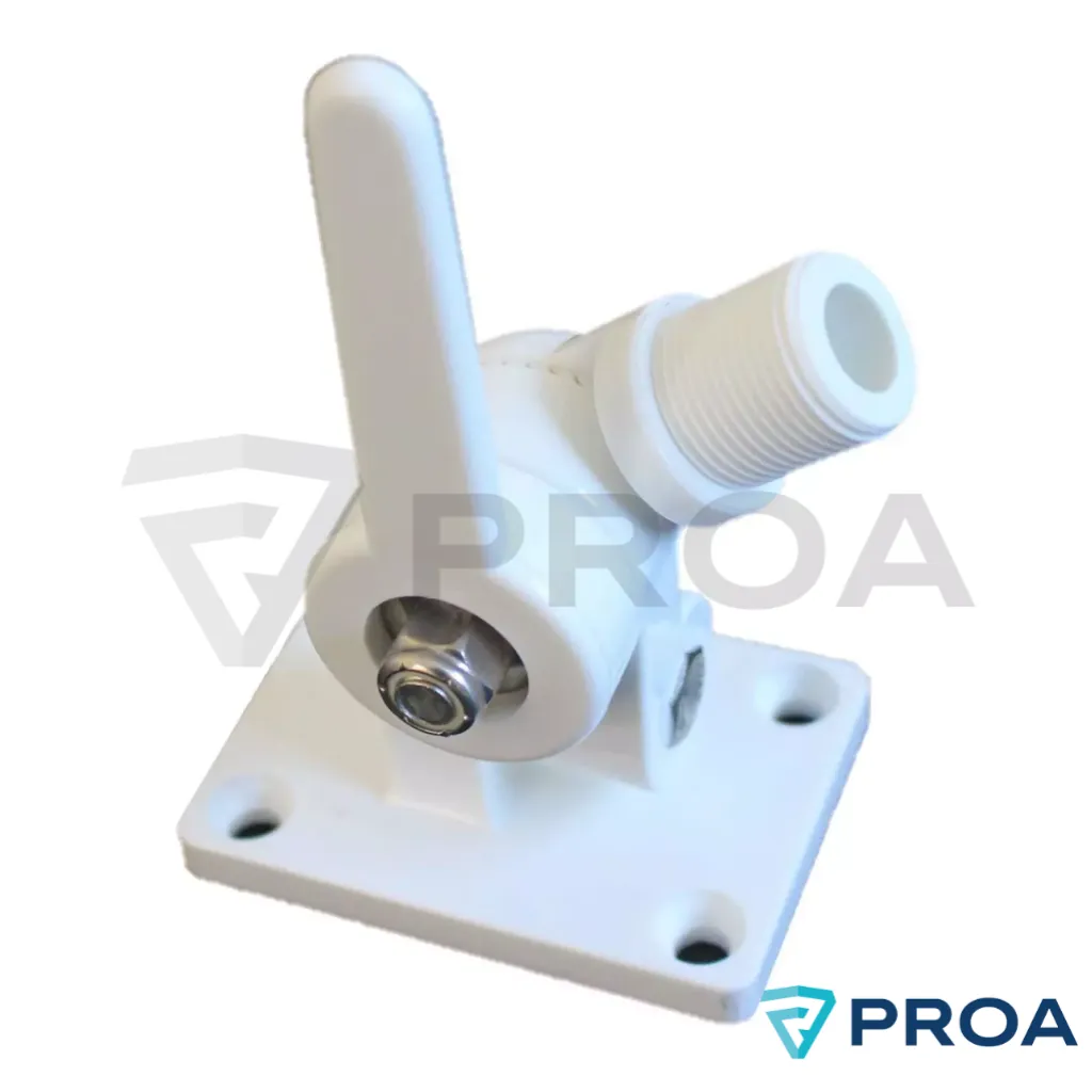OSSO Base para Antena VHF Plástica Base Plana con Manija