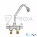 OSSO Canilla con Mecladora Cromada Rebatible Agua Fria y Caliente
