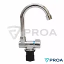 OSSO Canilla Monocomando Cromada Rebatible Agua Fria y Caliente